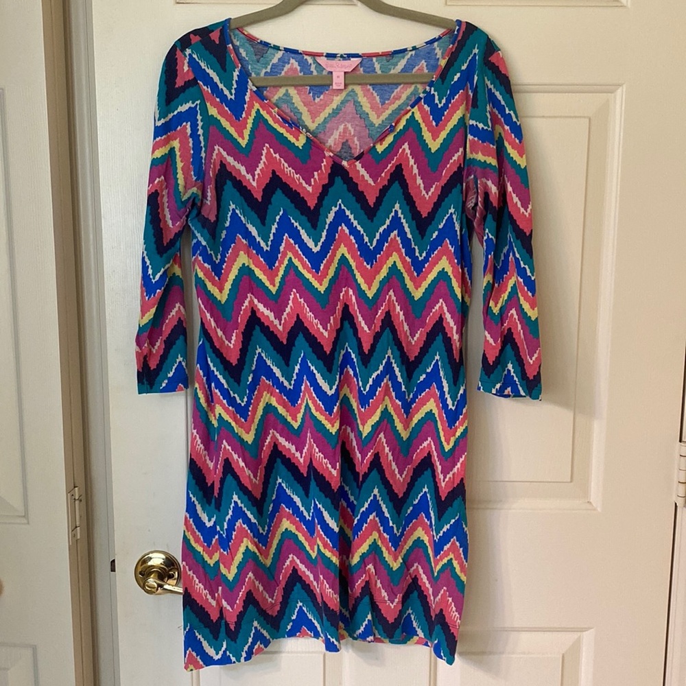 Lilly Pulitzer 3/4 Sleeve Shift Dress